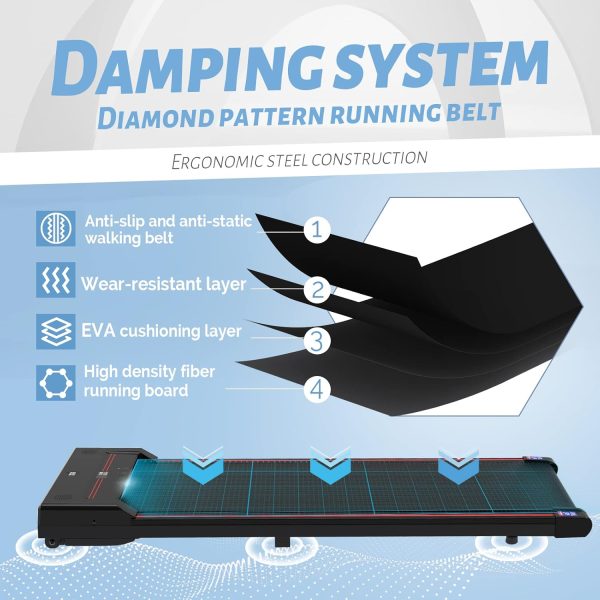 Sperax Walking Pad,Under Desk Treadmills for Home,320 Lbs Capacity,3 in 1 Portable Treadmill - Image 2