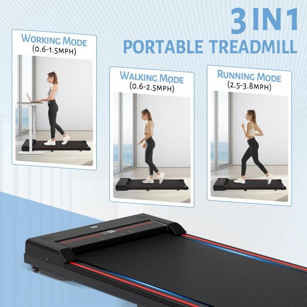 Sperax Walking Pad,Under Desk Treadmills for Home,320 Lbs Capacity,3 in 1 Portable Treadmill - Image 3