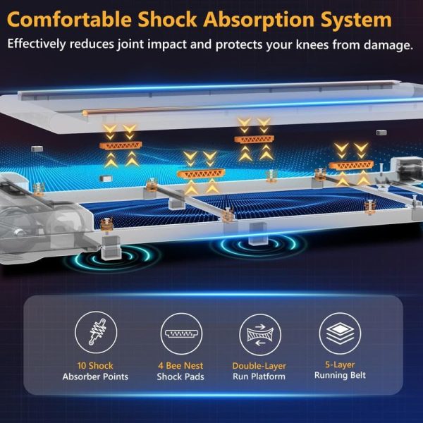 Under Desk Treadmill, Walking Pad 2 in 1 for Walking and Jogging, Portable Walking Treadmill with Remote Control Lanyard for Home/Office, 2.5HP Low-Noise Desk Treadmill in LED Display - Image 3