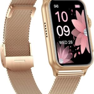 FITVII Nexa Fitness Tracker Answer/Make Calls, Smart Watch with Blood Pressure, Blood Oxygen, 24/7 Heart Rate Monitor, 120+ Sport Mode Activity Tracker with Step Counter, Sleep Tracker for Women Men